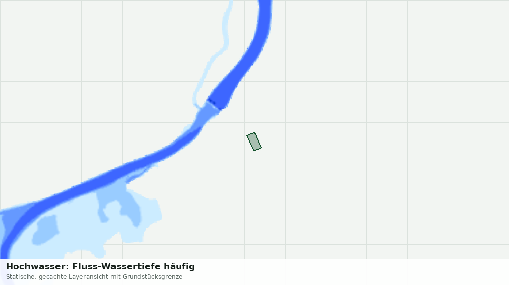 Statische Kartenansicht: Hochwasser: Fluss-Wassertiefe häufig
