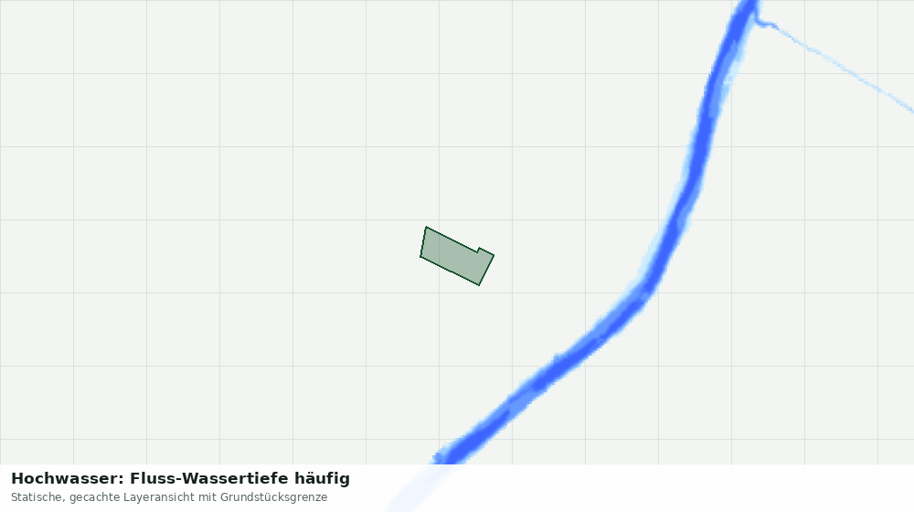 Statische Kartenansicht: Hochwasser: Fluss-Wassertiefe häufig