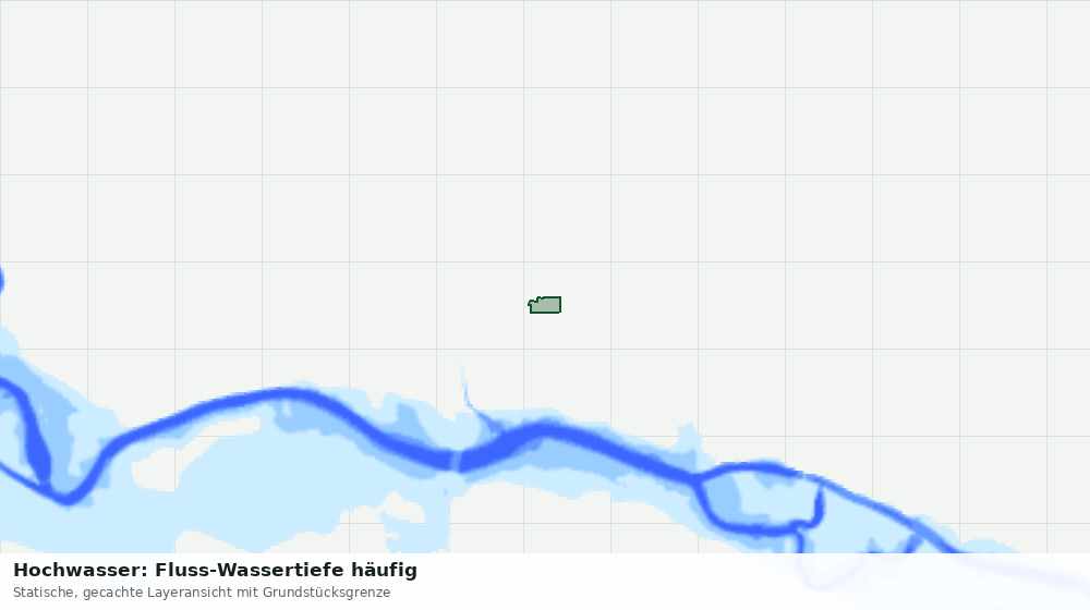Statische Kartenansicht: Hochwasser: Fluss-Wassertiefe häufig