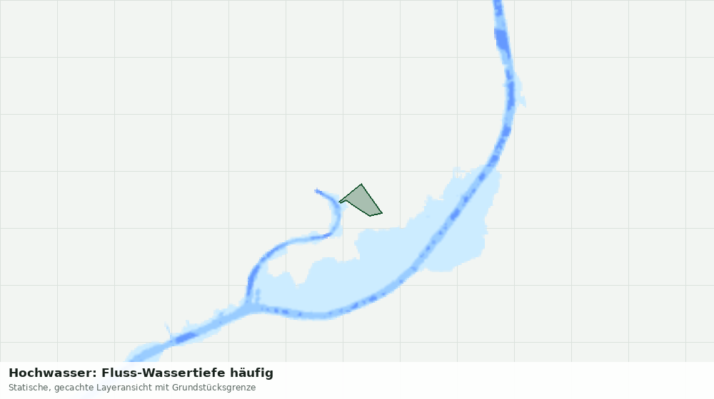 Statische Kartenansicht: Hochwasser: Fluss-Wassertiefe häufig