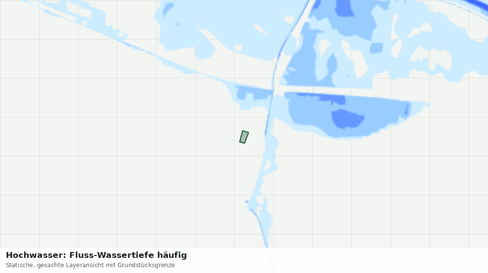 Statische Kartenansicht: Hochwasser: Fluss-Wassertiefe häufig