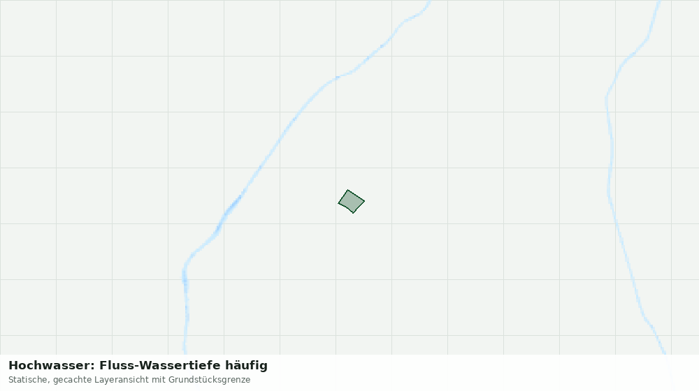 Statische Kartenansicht: Hochwasser: Fluss-Wassertiefe häufig
