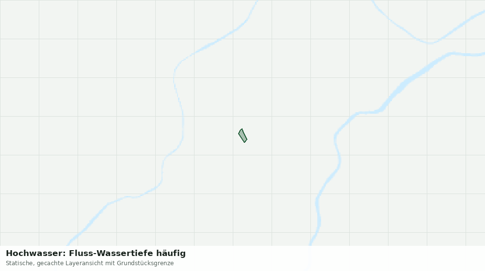 Statische Kartenansicht: Hochwasser: Fluss-Wassertiefe häufig
