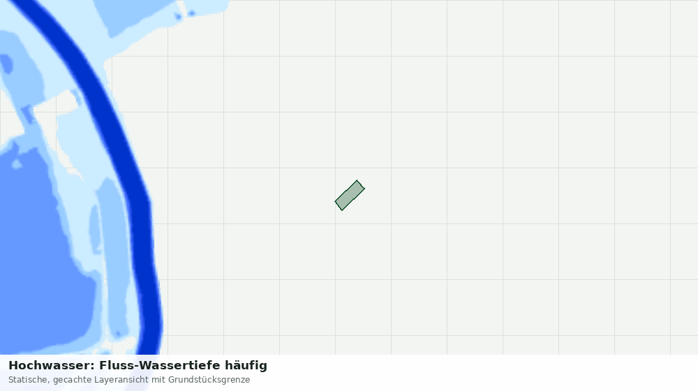 Statische Kartenansicht: Hochwasser: Fluss-Wassertiefe häufig
