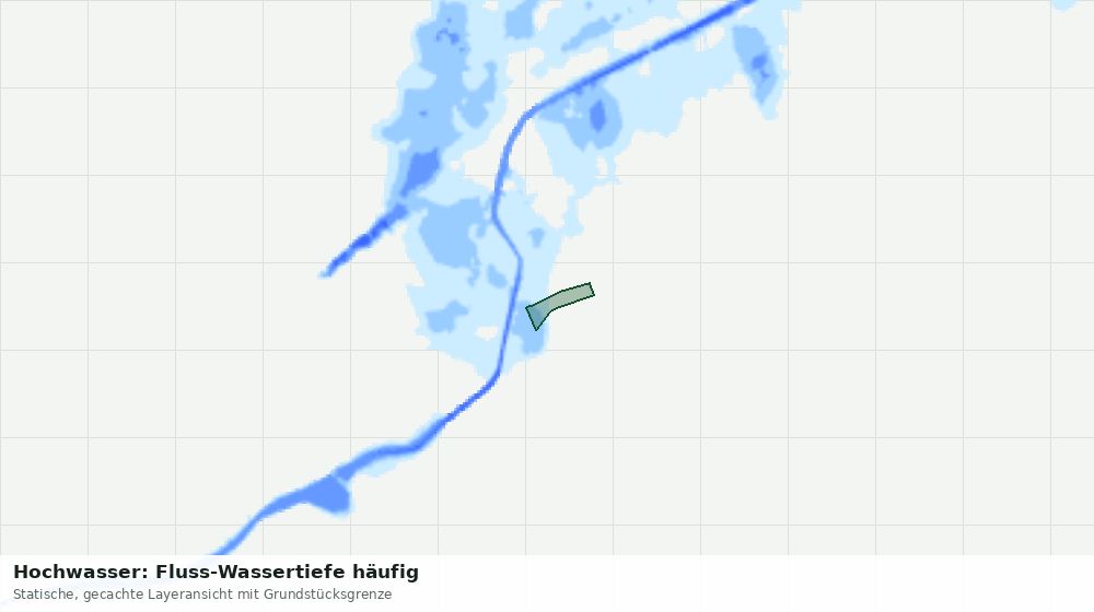 Statische Kartenansicht: Hochwasser: Fluss-Wassertiefe häufig