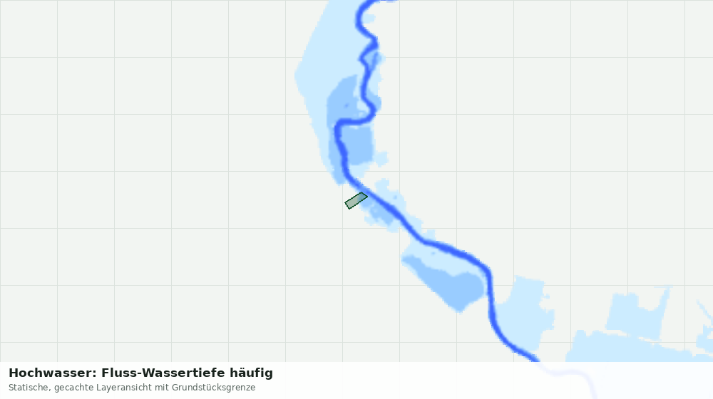 Statische Kartenansicht: Hochwasser: Fluss-Wassertiefe häufig