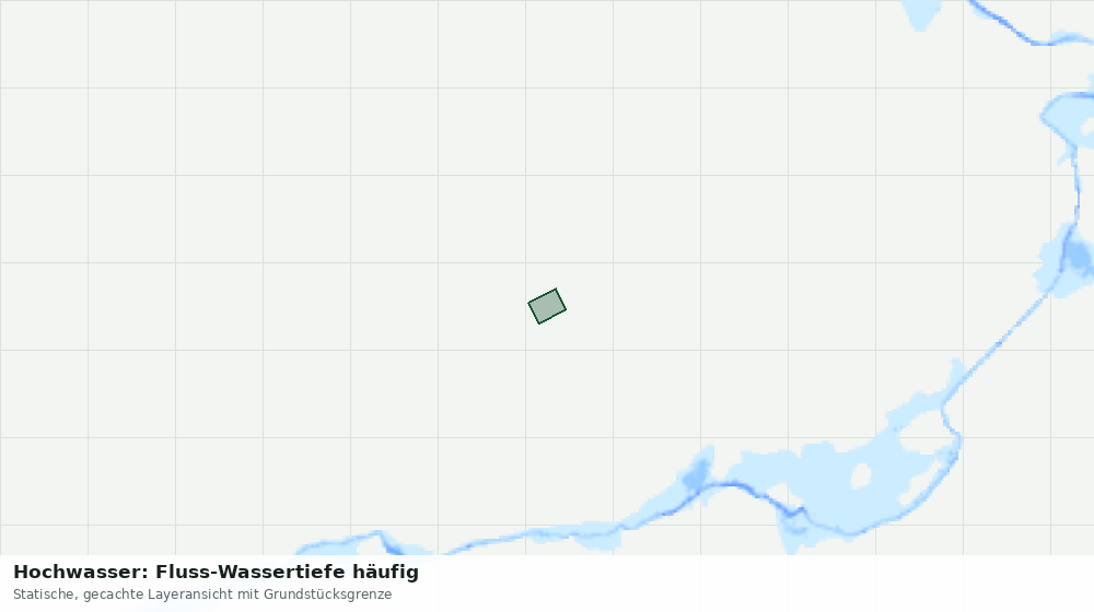 Statische Kartenansicht: Hochwasser: Fluss-Wassertiefe häufig
