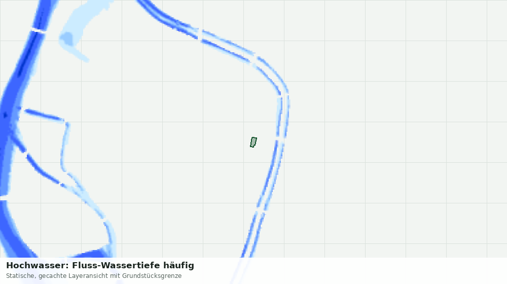 Statische Kartenansicht: Hochwasser: Fluss-Wassertiefe häufig
