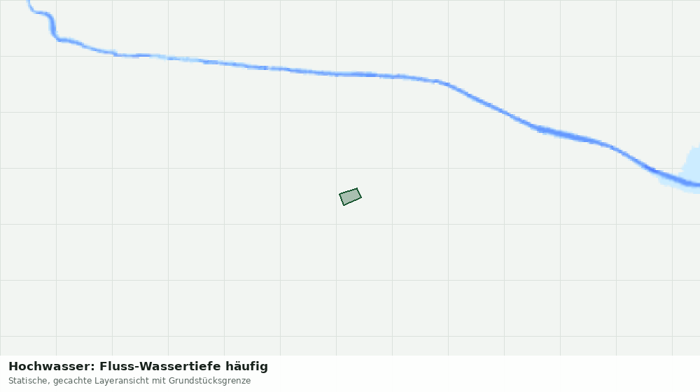 Statische Kartenansicht: Hochwasser: Fluss-Wassertiefe häufig