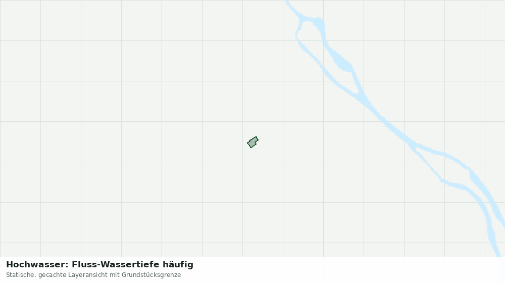 Statische Kartenansicht: Hochwasser: Fluss-Wassertiefe häufig