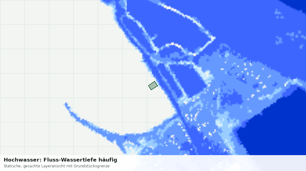 Statische Kartenansicht: Hochwasser: Fluss-Wassertiefe häufig