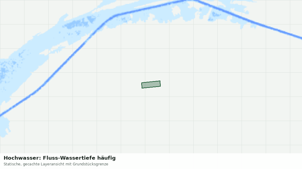 Statische Kartenansicht: Hochwasser: Fluss-Wassertiefe häufig