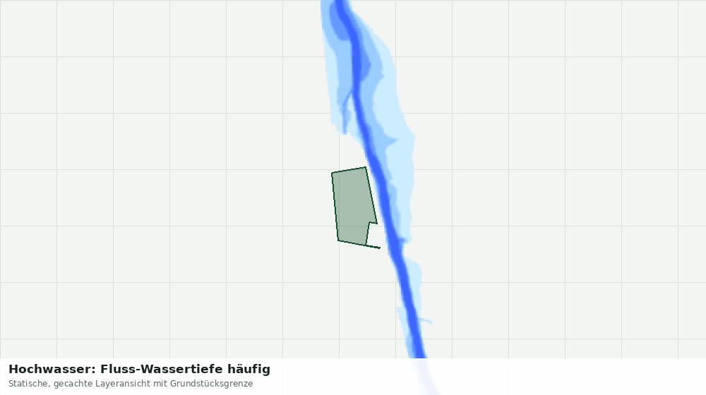 Statische Kartenansicht: Hochwasser: Fluss-Wassertiefe häufig