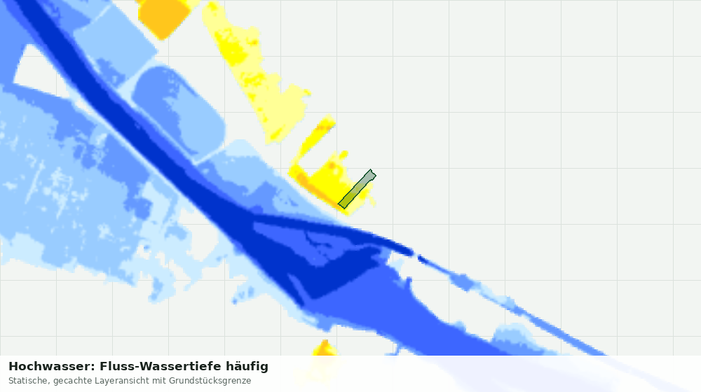 Statische Kartenansicht: Hochwasser: Fluss-Wassertiefe häufig