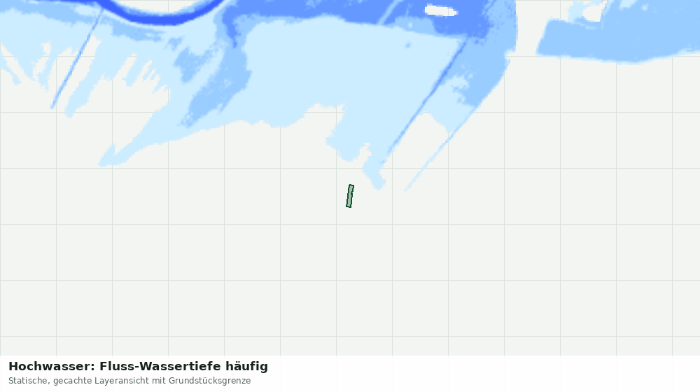 Statische Kartenansicht: Hochwasser: Fluss-Wassertiefe häufig