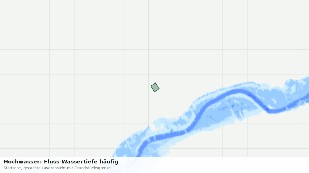 Statische Kartenansicht: Hochwasser: Fluss-Wassertiefe häufig