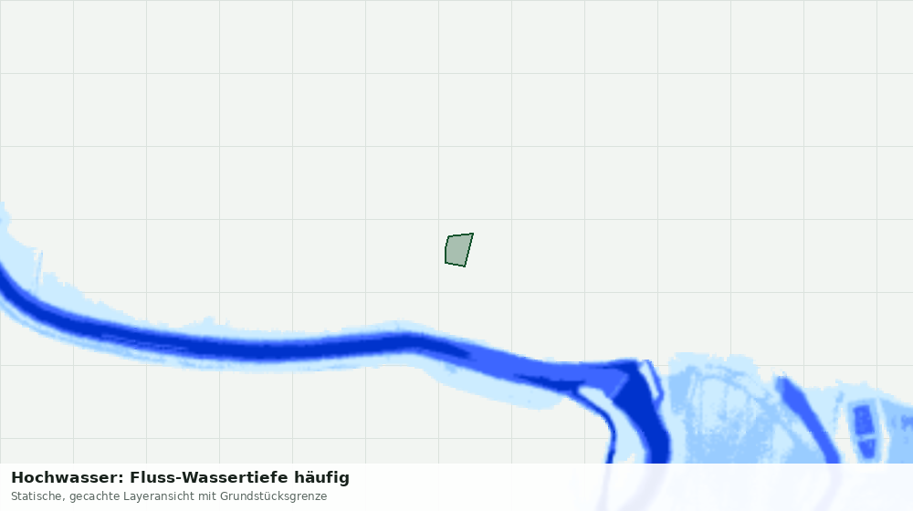 Statische Kartenansicht: Hochwasser: Fluss-Wassertiefe häufig