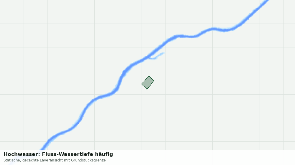 Statische Kartenansicht: Hochwasser: Fluss-Wassertiefe häufig