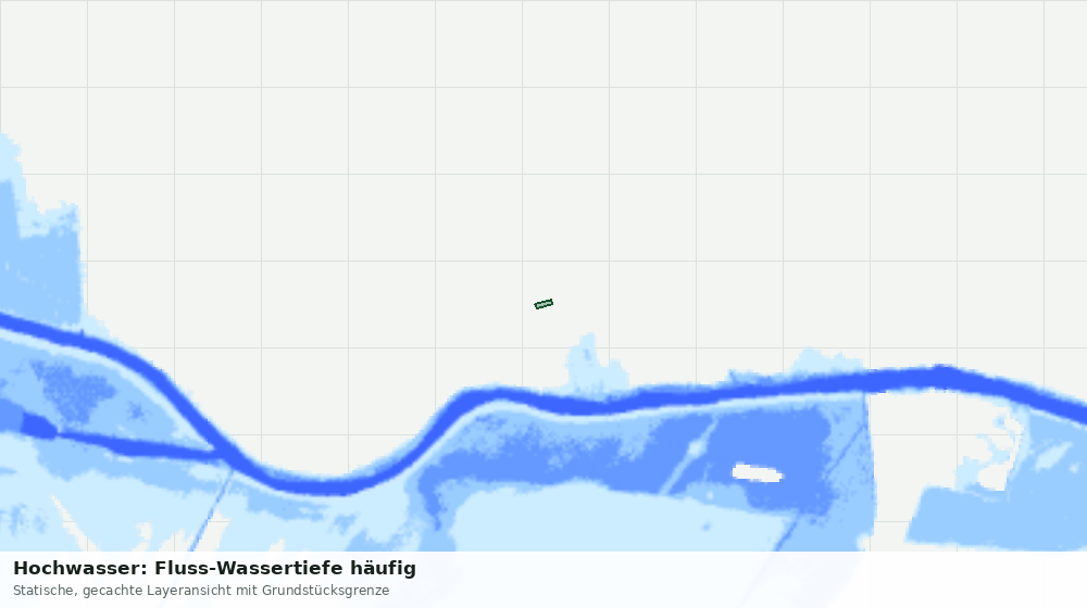 Statische Kartenansicht: Hochwasser: Fluss-Wassertiefe häufig