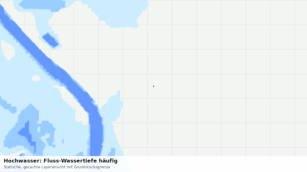 Statische Kartenansicht: Hochwasser: Fluss-Wassertiefe häufig