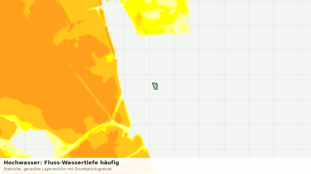 Statische Kartenansicht: Hochwasser: Fluss-Wassertiefe häufig