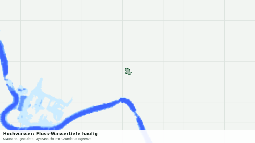 Statische Kartenansicht: Hochwasser: Fluss-Wassertiefe häufig