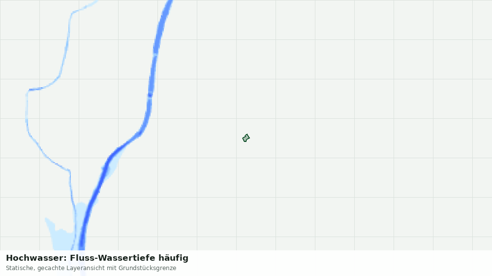 Statische Kartenansicht: Hochwasser: Fluss-Wassertiefe häufig