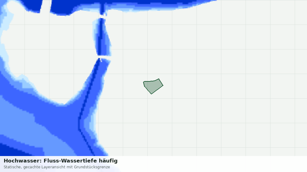 Statische Kartenansicht: Hochwasser: Fluss-Wassertiefe häufig