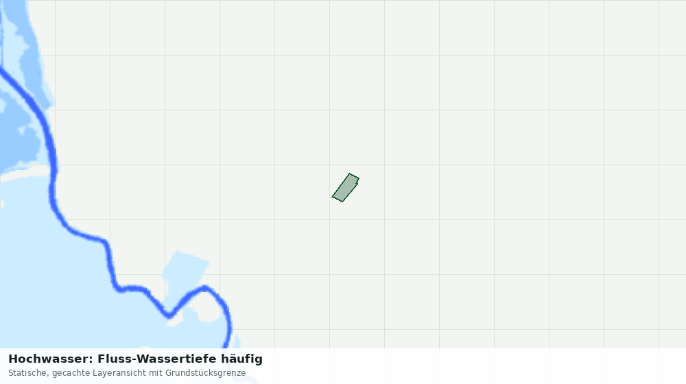 Statische Kartenansicht: Hochwasser: Fluss-Wassertiefe häufig