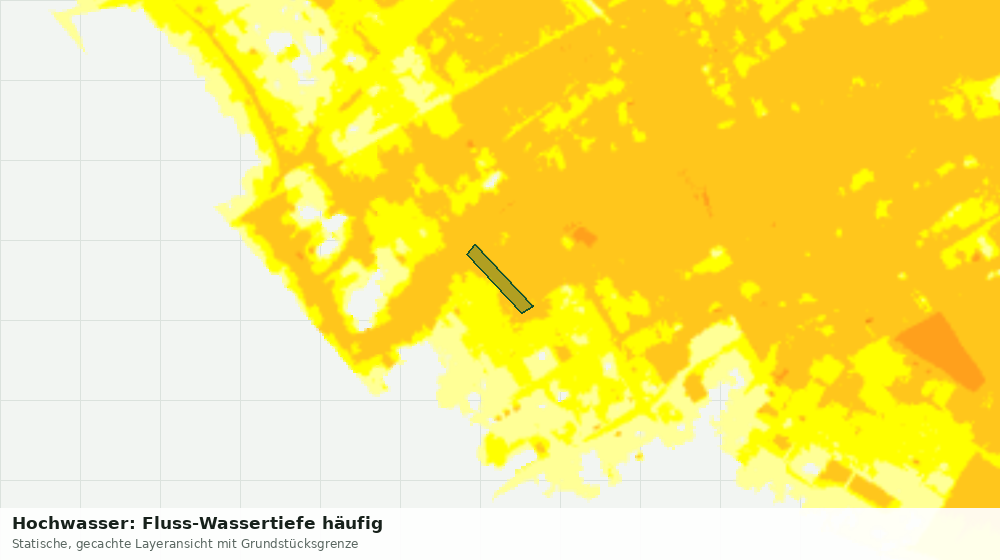 Statische Kartenansicht: Hochwasser: Fluss-Wassertiefe häufig