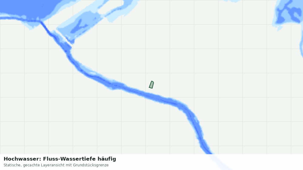 Statische Kartenansicht: Hochwasser: Fluss-Wassertiefe häufig