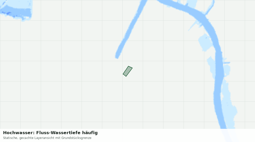 Statische Kartenansicht: Hochwasser: Fluss-Wassertiefe häufig