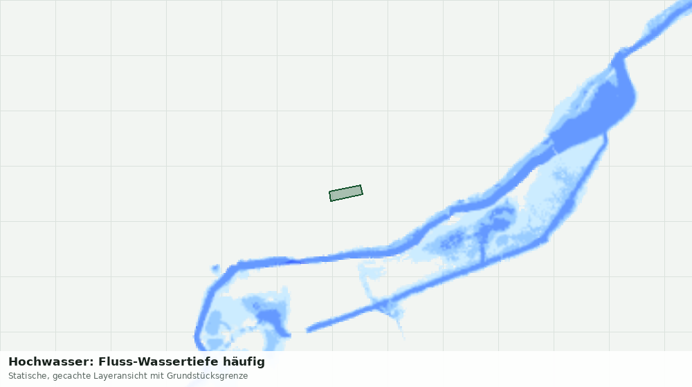 Statische Kartenansicht: Hochwasser: Fluss-Wassertiefe häufig