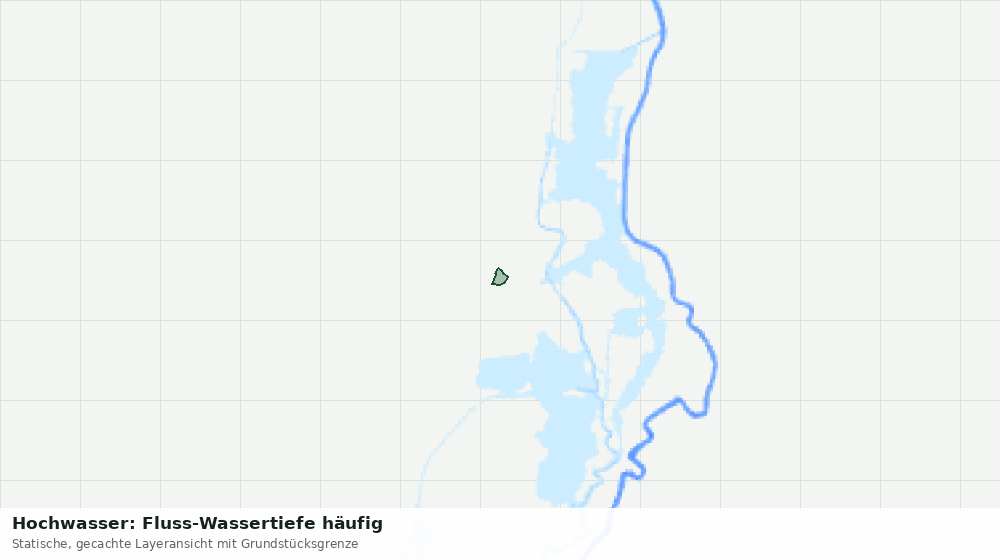 Statische Kartenansicht: Hochwasser: Fluss-Wassertiefe häufig