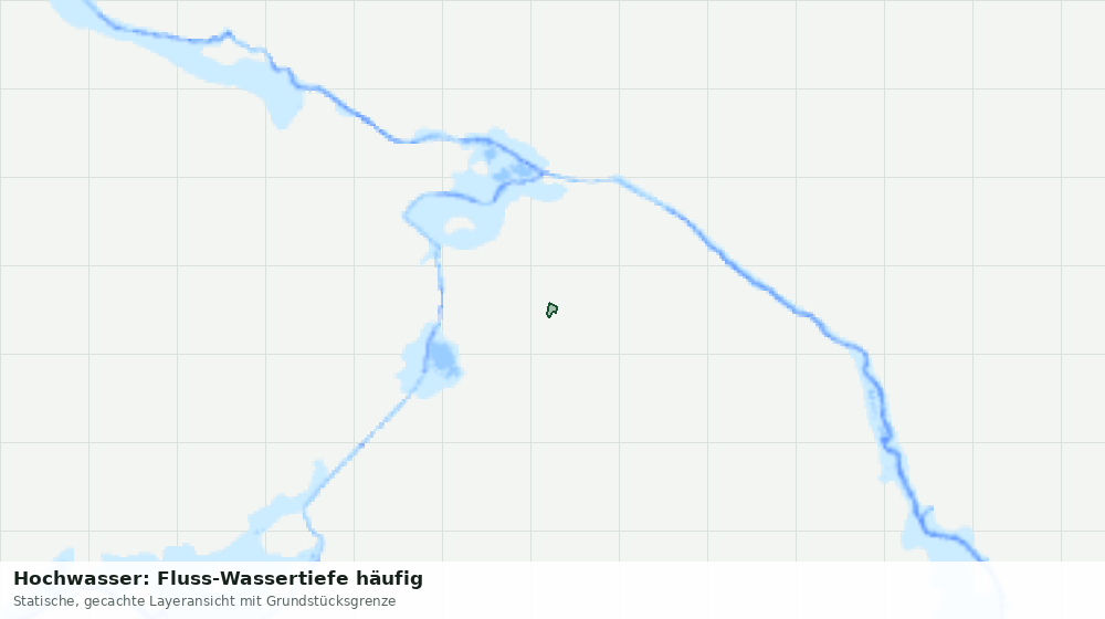 Statische Kartenansicht: Hochwasser: Fluss-Wassertiefe häufig