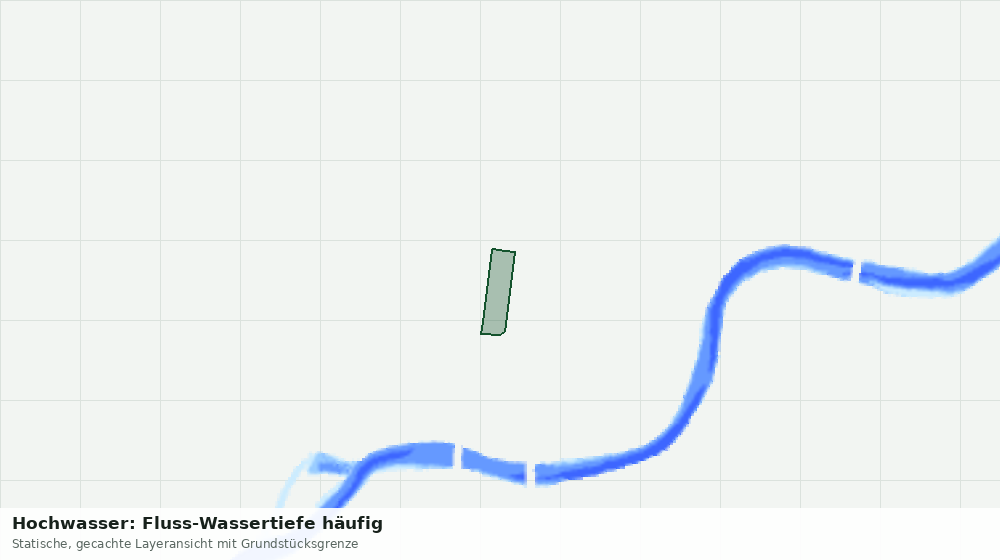 Statische Kartenansicht: Hochwasser: Fluss-Wassertiefe häufig