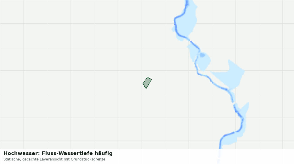 Statische Kartenansicht: Hochwasser: Fluss-Wassertiefe häufig