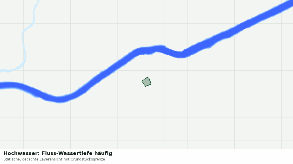 Statische Kartenansicht: Hochwasser: Fluss-Wassertiefe häufig