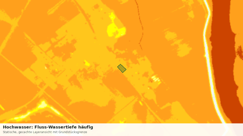 Statische Kartenansicht: Hochwasser: Fluss-Wassertiefe häufig