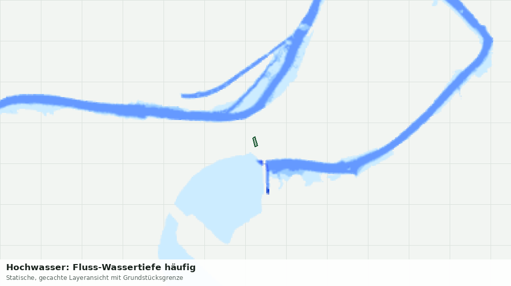 Statische Kartenansicht: Hochwasser: Fluss-Wassertiefe häufig