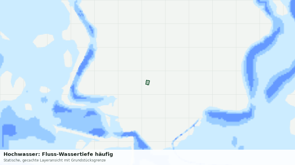 Statische Kartenansicht: Hochwasser: Fluss-Wassertiefe häufig
