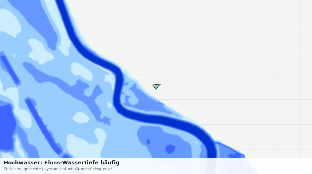 Statische Kartenansicht: Hochwasser: Fluss-Wassertiefe häufig