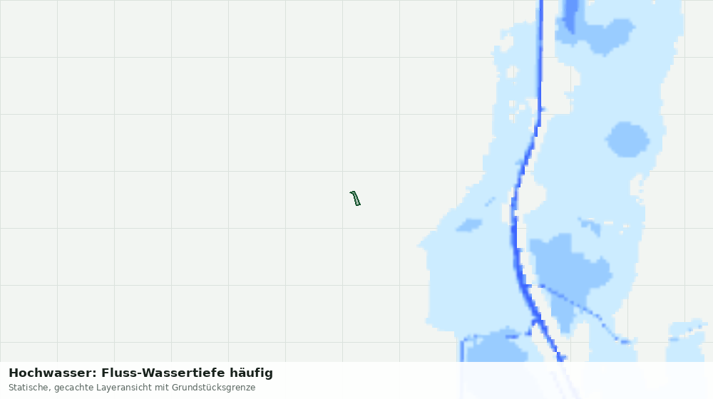 Statische Kartenansicht: Hochwasser: Fluss-Wassertiefe häufig