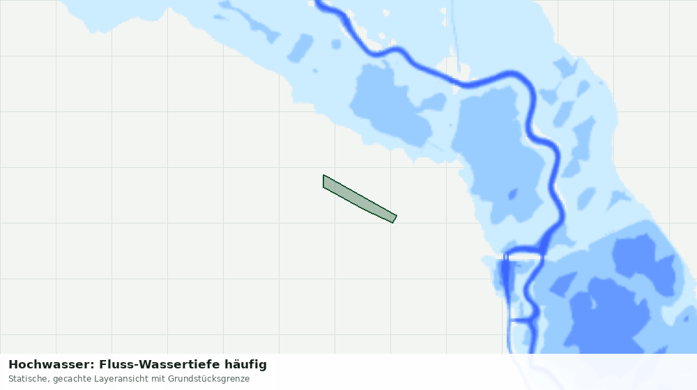 Statische Kartenansicht: Hochwasser: Fluss-Wassertiefe häufig
