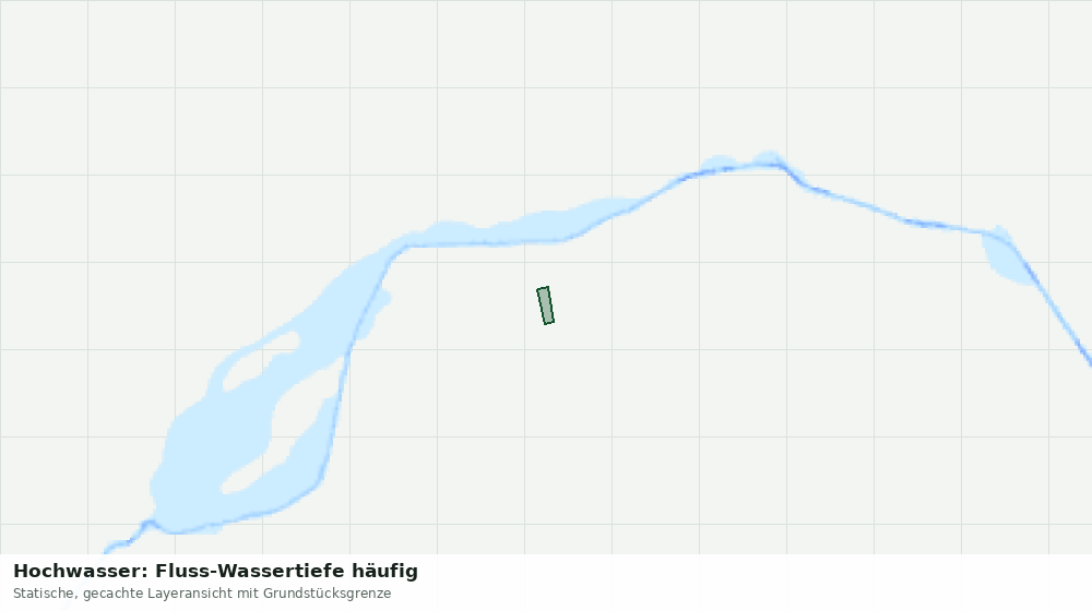 Statische Kartenansicht: Hochwasser: Fluss-Wassertiefe häufig