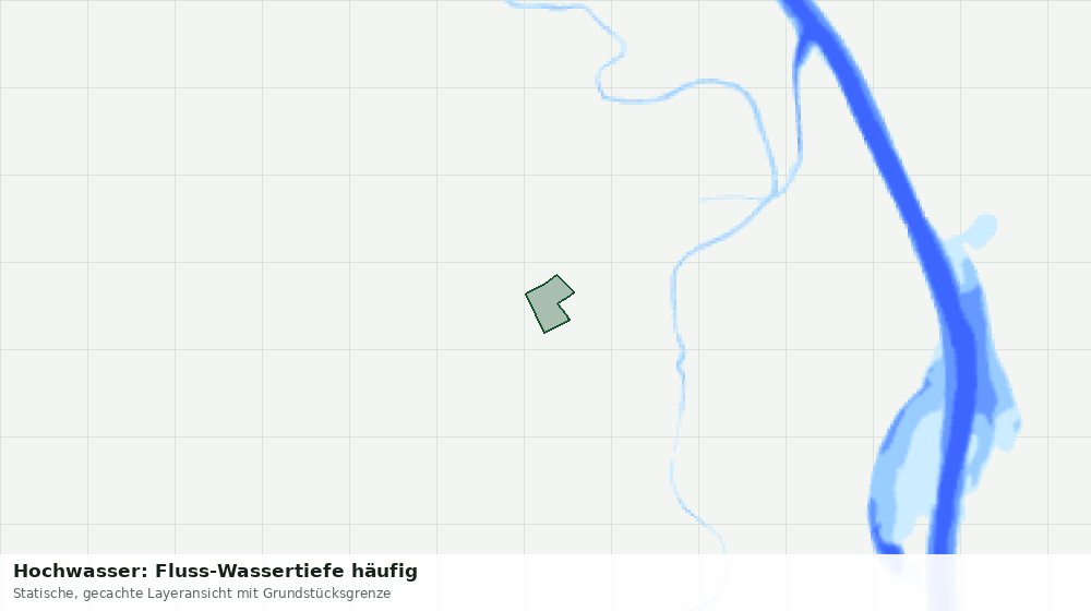 Statische Kartenansicht: Hochwasser: Fluss-Wassertiefe häufig