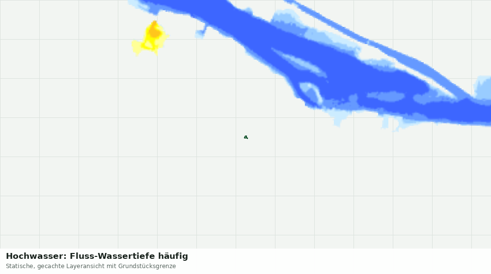 Statische Kartenansicht: Hochwasser: Fluss-Wassertiefe häufig