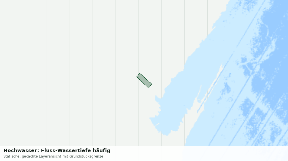 Statische Kartenansicht: Hochwasser: Fluss-Wassertiefe häufig