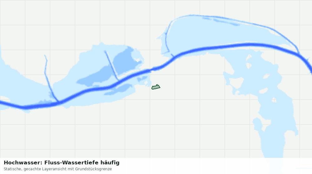 Statische Kartenansicht: Hochwasser: Fluss-Wassertiefe häufig