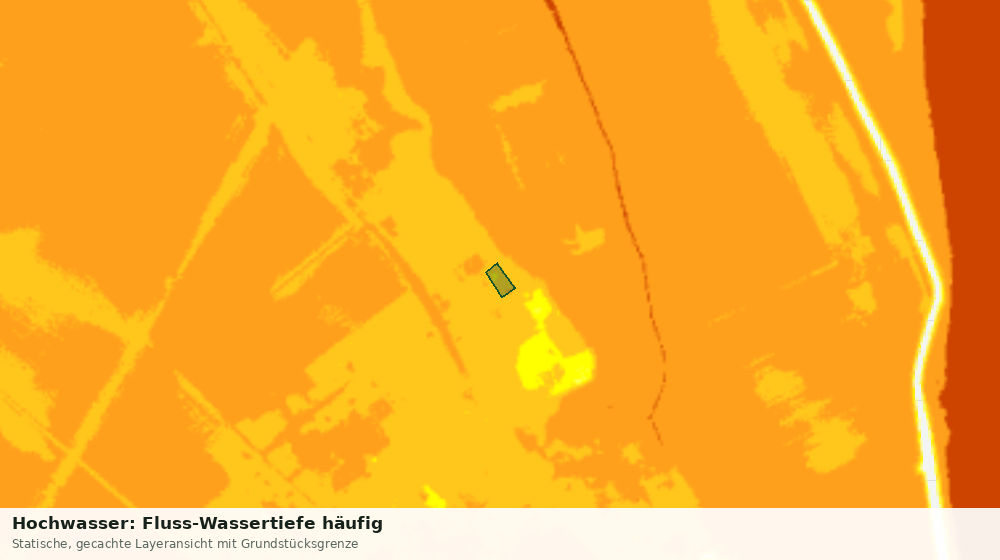 Statische Kartenansicht: Hochwasser: Fluss-Wassertiefe häufig